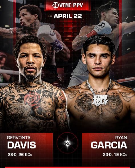 What time is the Gervonta Davis vs. Ryan Garcia fight tomorrow。